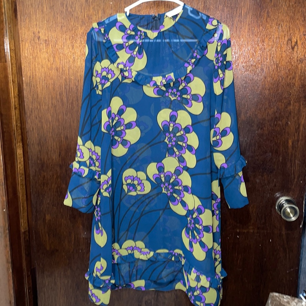 Orla Kiely Green/purple flower Dress